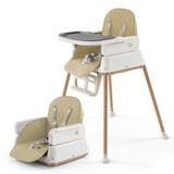 3 in 1 Baby High Chair,Adjustable Convertible Chairs Baby High Chairs for Babies and Toddlers,Portable and Easy to Clean,Grey