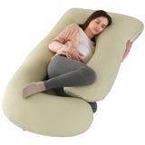 Pregnancy Pillows for Sleeping,Maternity Pillow with Cooling Removable Cover,Back Pain Relief and Pregnant Legs,Belly Support