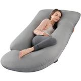 Pregnancy Pillows for Sleeping,Full Body Maternity Pillow with Cooling Cover,Support for Back,Hips,Legs,Belly for Pregnant Women