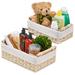 Sorbus Storage Wicker Baskets for Baby Room, Bedroom, Nursery, Changing Station, Linens, Diapers, Toiletries-Set of 2