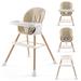 6-in-1 Convertible High Chair for Babies and Toddlers, Baby Feeding Chair with Adjustable Legs & Double Dishwasher Safe Tray,