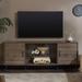 Mid-Century Modern 2-Door 60" TV Stand for 65" TVs with Glass Shelf, Console Media Table, Entertainment Center with Shelves