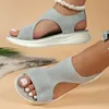 Mode Plus Größe frauen Schuhe Sommer 2024 Neue Komfort Casual Sport Sandalen Frauen Keil Sandalen Frauen Plattform Sandalen