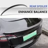 Spoiler flügel lippe matt Kohle faser muster für Tesla Modell 3/y 2014-2018 Zubehör Modell3 modely