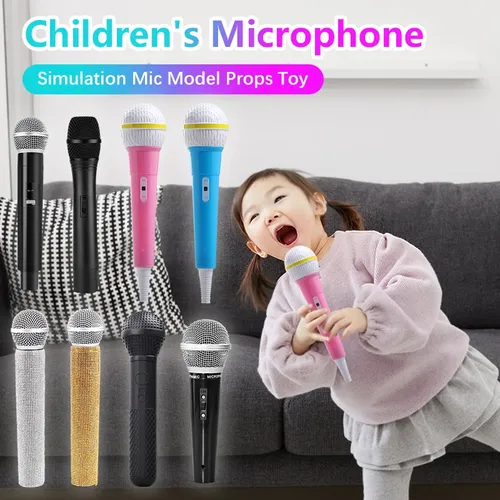 Kinder mikrofon Simulation Mikrofon Modell Medien Interview Requisiten Mikrofon Spielzeug