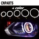 CNPARTS Halo Ring Engel Teufel Augen Projektor Scheinwerfer Led-leuchten Für Volvo S60 V70 XC90