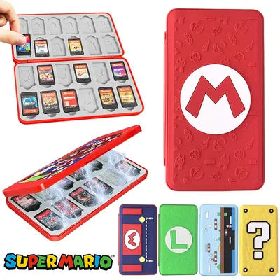 24-in-1 Super Mario Bros Game Card TF Aufbewahrungshülle für Switch Nintendo OLED NS Lite Image