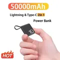 50000mAh Power Bank Mini Super Fast Chargr batteria esterna portatile Powerbank batterie di ricambio