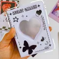 Mini album photo à motif à carreaux en PVC porte-cartes photo porte-cartes coréen Star Chasing