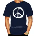 T-shirt homme avec signe Peace matchs Love Amour Guerre du Vietnam Hiphelicopter Chic Skip Mode