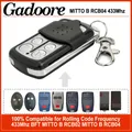 Gadoore 433Mhz Mitto B RCB02 RCB04 Télécommande de Garage BFT Mitto RCB04 Compatible avec fréquence