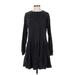 Wild Fable Casual Dress - Sweater Dress: Black Dresses - Women's Size Small