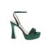 Betsey Johnson Heels: Green Solid Shoes - Women's Size 7