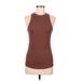 Lululemon Athletica Active Tank Top: Brown Activewear - Women's Size 8