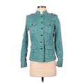 Talbots Denim Jacket: Teal Jackets & Outerwear - Women's Size X-Small