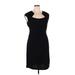 North Style Casual Dress - Sheath: Black Solid Dresses - Women's Size 14