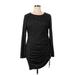 Nine West Casual Dress: Black Marled Dresses - Women's Size X-Large