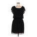 City Triangles Cocktail Dress - Popover: Black Solid Dresses - Women's Size Medium