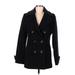 Lands' End Wool Coat: Black Jackets & Outerwear - Women's Size 8 Tall
