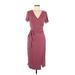 Nordstrom Rack Casual Dress - Midi: Burgundy Dresses - Women's Size Medium