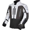 Modeka Hydron waterproof Motorcycle Textile Jacket, black-grey, Size M