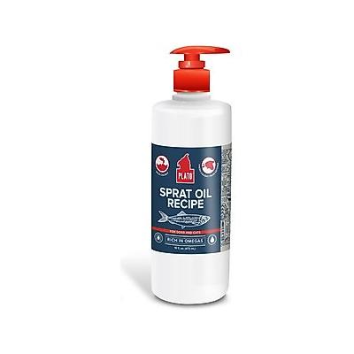 Plato Baltic Sprat Oil Recipe Skin & Coat Supplement for Dogs, 16-fl oz bottle