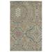 Blue/Brown 144 x 30 x 0.32 in Indoor Area Rug - Kaleen Floral Hand Knotted Wool Area Rug in Blue/Brown Wool | 144 H x 30 W x 0.32 D in | Wayfair