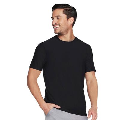 Skechers Men's GoDri All Day Tee (Size S) Black, Polyester,Spandex