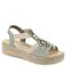 Rieker Regina 21 - Womens Euro 40 US 8.5 - 9 Green Sandal Medium