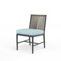 Joss & Main Esme Patio Dining Side Chair w/ Cushion Wicker/Rattan in Gray | Wayfair FD8F2CFB26A34B908293A5EED16F98BD