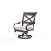 Sunset West Monterey Swivel Patio Dining Armchair w/ Cushion in Black | Wayfair SW3001-11-5404