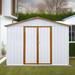 Watque Kita 9 ft. W x 6 ft. D Metal Storage Shed | 75.6 H x 102 W x 74.4 D in | Wayfair Watque000973