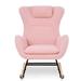 Mercer41 Holmquist Polyester Rocking Chair | 36.22 H x 26.38 W x 34.25 D in | Wayfair 47EE24DA4B484CF1AACC14CA455E56E2