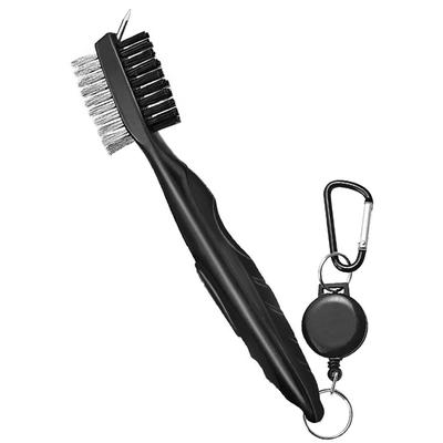 TEMU Premium Golf Club Cleaning Brush With Protective Case And Convenient Carabiner Clip - Keep Your Clubs Clean And Improve Your Game