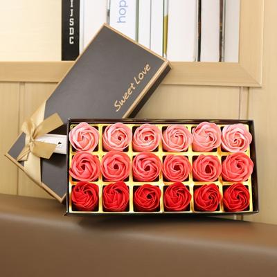 18pcs/set Soap Flower Gift Box, Rose Soap Flower Gift Box, Birthday Gift, Simulation Flower, Bridesmaid Gift Easter Gift
