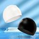 1pc Comfortable Unisex Silicone Swim Cap - Waterproof, Non-slip, And Elastic - Ideal For Men And Women