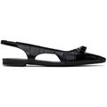 Black Mini Bow Ballet Flats - Black - Ferragamo Flats