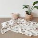 1pc Double Layer Cotton Yarn Cute Bear Printed Blanket, Baby Blanket, Bath Towel Blanket
