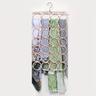 1pc Space Saving Closet Hanger With 12/28 Rings For Scarves And Silk Scarves