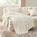 Mercer41 Sherpa Blanket Size For Couch - Super Soft Cozy Blanket For Bed, Fleece Thick Warm Blanket For Winter, White, 60X80 Inches | Twin | Wayfair