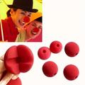 10pcs Sponge Clown Nose Red Nose Halloween Carnival Decoration Stage Props, Funny Dress Up Ugly Nose Red Foam Sponge Ball Magic Props