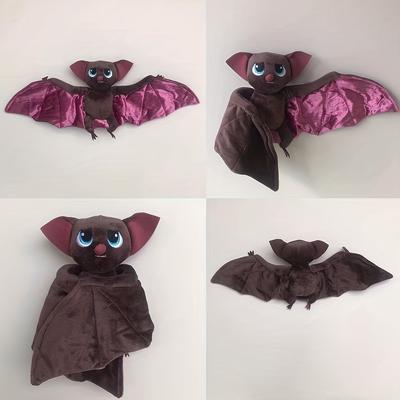 Lifelike Genie Dark Evil Monsters Vampire Bat Wings Foldable Plush Toys, Trick Doll Halloween Anime Plush Doll, Soft Game Toys, Kids Birthday Gift Halloween Decor Thanksgiving、christmas Gift