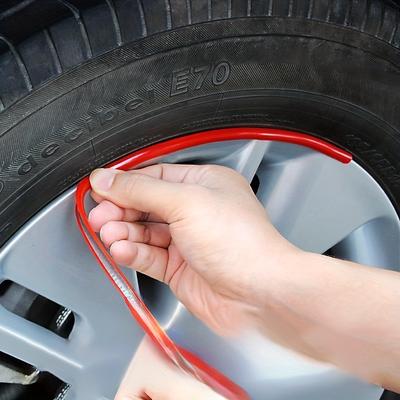 Car Anti-collision Strip Hub Protection Ring Anti-scratch Strip Anti-scratch Rubber Strip Sticker Wheel Rim Decoration Modification Supplies
