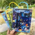 6pcs/set Stationery Set, Christmas Presents, Stationery Set For Coin Wallet, Cartoon Portable Gift Box Awards, School Supplies