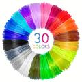 5/10/20/30 Colors Per Pack Pla Filament For 3d Printer And 3d Pen, 5m/16.4ft For 3d Pen, 1.75mm Pla 3d Print Filament