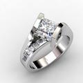 Luxurious Wedding Ring Inlaid Large Zircon Engagement Wedding Ring Anniversary Birthday Gift For Female