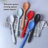 1pc, Silicone Spoon, Mixing Spoon, Salad Spoon, Kitchen Spoon For Cooking