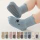 5 Pairs Baby Non-slip Floor Socks With Grips Anti-slip Crew For Infants Toddlers Boys And Girls