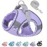 Breathable Pet Harness, No Pull Puppy Harness And Leash Set, Easy Walk Dog Harness For Walking