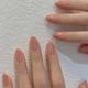 24pcs Nude Gradient French Tip Press On Nails Short Almond Fake Nails Glossy Full Cover False Nails With Glue Sticker And Nails File For Women Girls